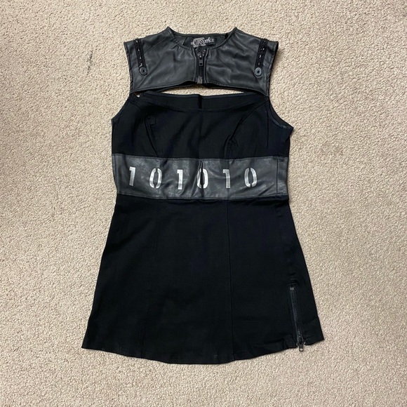 Lip Service Dresses & Skirts - Lip Service Cybertronic Ragdoll Nano Factory Ragdoll Black Mini Dress L